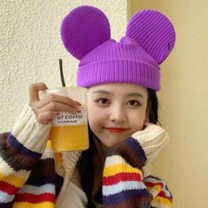 아트박스/홀리지 왕마우스 귀여운 귀모양 캐릭터 비니 모자