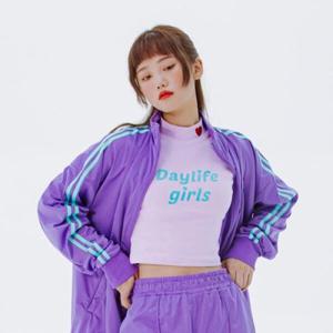 아트박스/데이라이프 데이라이프 하프 넥 티셔츠 (퍼플)