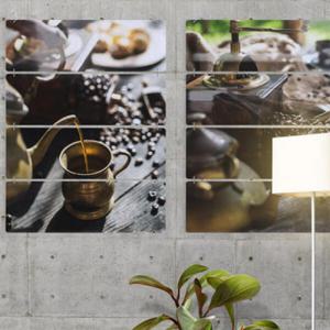 아트박스/꾸밈 nl321-멀티아크릴액자_빈티지커피포트(4단대형)