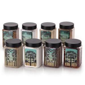 아트박스/비프로젝트 하와이안 사각 600ml 양념통 8P+셀프스티커