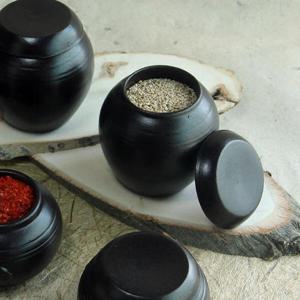 아트박스/옹기종기 [옹기종기] 긴미니항아리 (뚜껑포함 1SET)