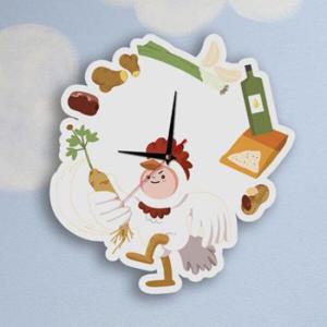 아트박스/꾸밈 nz233-인테리어벽시계_여름보양식삼계탕