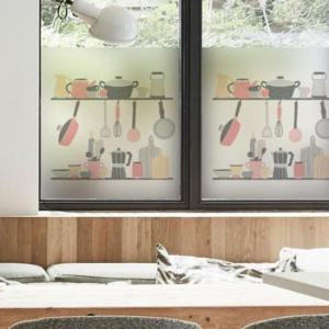 아트박스/꾸밈 gb426_m-무점착유리시트_파스텔키친_글라스시트지