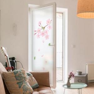 아트박스/꾸밈 gb343_m-무점착유리시트_봄봄봄벚꽃_유리문시트지