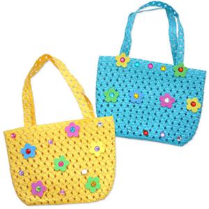 아트박스/안녕미술아 밀짚 시장놀이 장바구니(4인용)