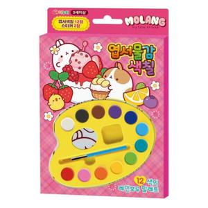 아트박스/학산문화사 몰랑 엽서 물감 색칠