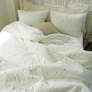 아트박스/앤코튼 북유럽 쁘띠 튤립 토숀레이스 이불베개세트 K