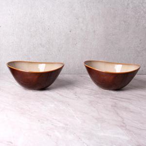 아트박스/루전 [루전] 러스틱 아이보리 면기 2인세트 라면그릇