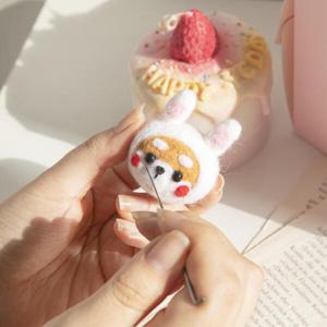 아트박스/라이니 양모펠트 시바견 DIY 세트 ac-9377c