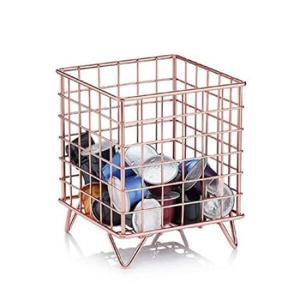 아트박스/와인앤쿡 미니멀 철제 캡슐커피 보관함 로즈골드 1개