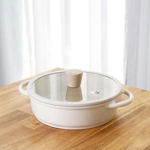 아트박스/서울리빙 라체나 크림 IH 인덕션냄비 20cm 전골