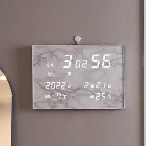 아트박스/플라이토 루나리스 GPS수신 LED 벽시계 포세린 36cm