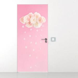 아트박스/꾸밈 gb255-핑크꽃잎구름비_현관문시트지