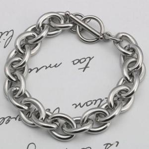 아트박스/이룸 써지컬스틸 골리앗체인 남녀공용 팔찌(12mm)