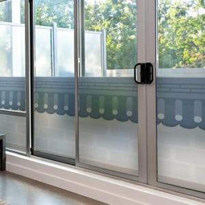 아트박스/꾸밈 pd906_m-무점착유리시트_기와담벼락_글라스시트지