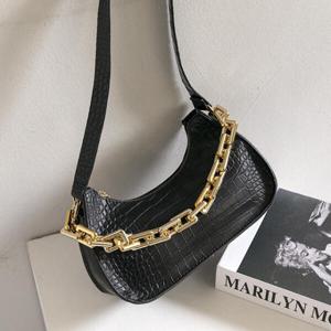 아트박스/라이니 골드 체인 하프문 숄더백 ba-60111c