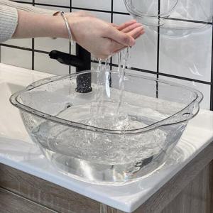 아트박스/예은 투명 세수 세숫 대야 바가지 양동이 목욕 다라이