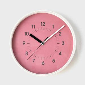 아트박스/이언시계 저소음 파르베 우드 벽시계(비바 마젠타)