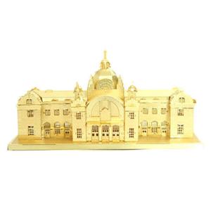 아트박스/퍼즐사랑 미니 메탈퍼즐 - 서울역 (골드)