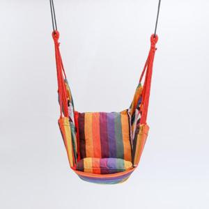 아트박스/엣모어 스트라이프 캔버스 해먹의자(레인보우)