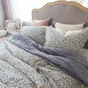 아트박스/앤코튼 라보니플라워 극세사 토숀면레이스 차렵이불 K