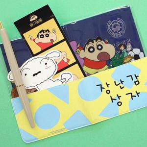 아트박스/키즈키즈 짱구 장난감상자 투명 여권케이스C03874