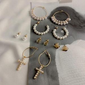 아트박스/이룸 호피 진주 링 6pcs 귀걸이 세트 ver.4