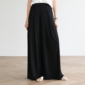 [피핀] 710770 아이스 원단 와이드 핀턱 팬츠