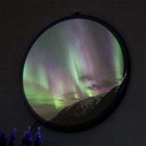 아트박스/꾸밈 nr473-LED액자35R_밤하늘의선물오로라