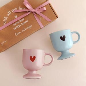 아트박스/라운드앤플랫 러블리 하트 머그 2P세트