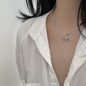 아트박스/홀리지 비너스 미니멀 스마일 포인트 패션 목걸이