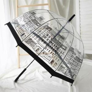 아트박스/오리엔탈무드 돔형 투명 씨티뷰 우산
