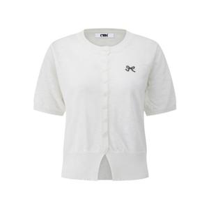 [CMT] 리본 자수 반팔 가디건_TSAMCD017