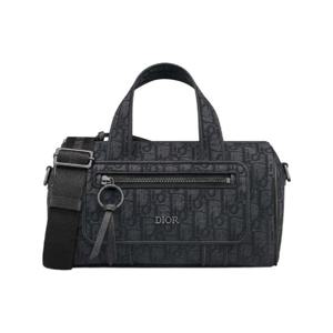 디올 지퍼 스트랩 백 디올 오블리크 자카드   그레인드 카프스킨 블랙 1ESPO397YJZ-H03E