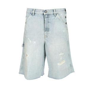 골든구스 디럭스 브랜드 디스트레스 데님 버뮤다 반바지 GMP02080P001850 50134 TP936305941