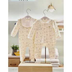 압소바 HK(아기선물2종)미니미 모달 우주복 내의세트(턱받이)(25년가을신상) (A2510609A)