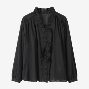 [쥬크]루즈핏 프릴 블라우스 (Z252MSC029)