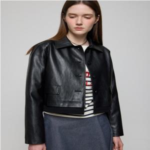 듀엘  플랩 포켓 레더 자켓 (D251PSG656)