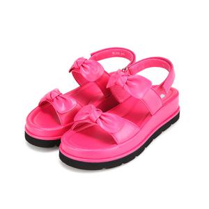 [바바라(슈즈)]여성 리본장식 투밴드 샌들 BBI350-PK