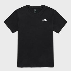 [노스페이스] 여성 코튼 베이직 반팔 티셔츠 NT7UR30A_BLK