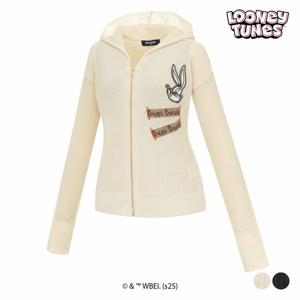 [스팍스]여성 벅스버니 아트웍 후드 니트 집업 가디건 SP2LKG045