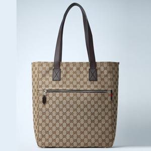 25 FW 구찌 GG 로고 모티프 모노그램 캔버스 탑핸들 미디움 토트백 베이지 834796 FAEPS 975