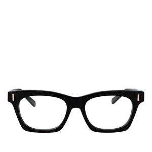 페라가모 블랙 렉탱귤러 풀 림 안경테 SF3025 001 51