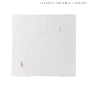 [클래식더스몰럭셔리] 일본수입 HOBBY 홀인원(여성) 손수건 화이트(HC-2DWP515WH)