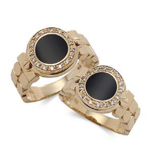 라디오사 18K 오닉스 커플링 세트 G18A-3743OR 남녀한쌍