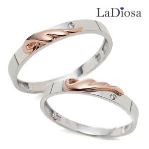 라디오사 18K 다이아 커플링 세트 G18B-0407RO 남녀한쌍