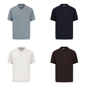 [리얼지오지아][4컬러] 25SS 데일리 헤링본 워셔블 카라티 ADF3ET1902 CM9344