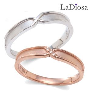 라디오사 18K 다이아 커플링 세트 G18D-5995RO 남녀한쌍