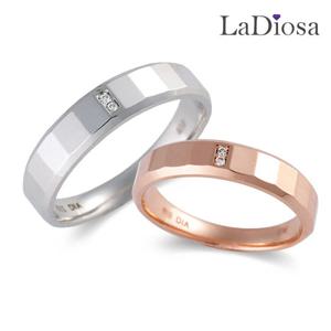 라디오사 18K 다이아 커플링 세트 G18D-5974RO 남녀한쌍