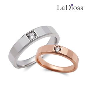 라디오사 18K 다이아 커플링 세트 G18C-9551RO 남녀한쌍